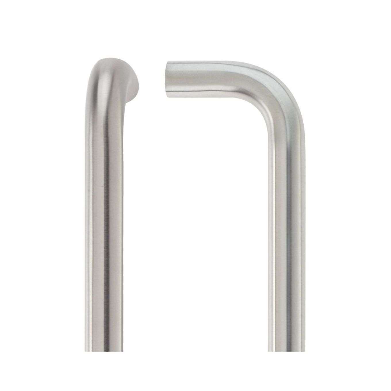 19mm D Pull Handle - Grade 304 - Bolt Through Fixings