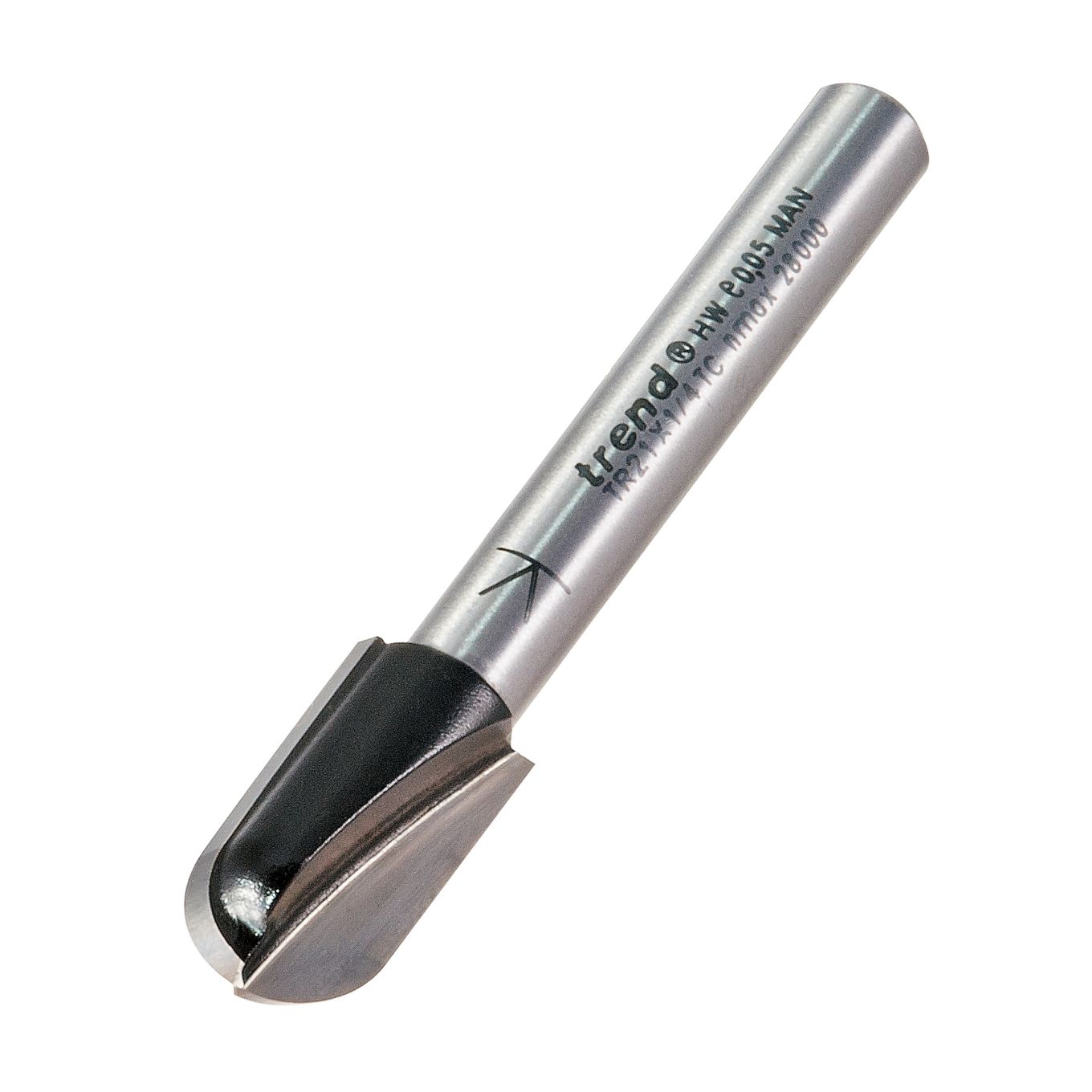 Trend TR21X1/4TC Radius 5mm radius and 18mm diameter