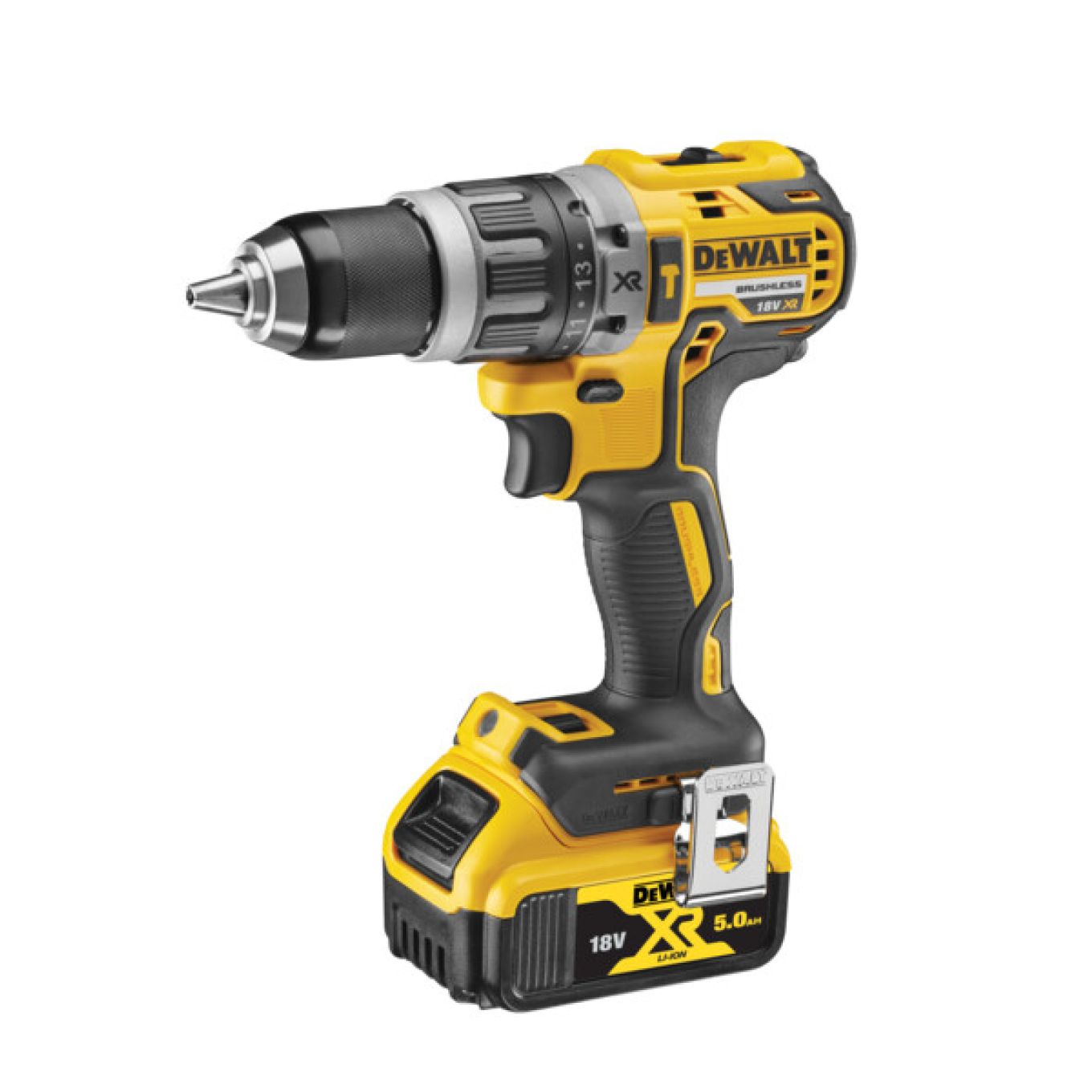 Dewalt 18V XR Brushless Hammer Drill Driver - 1 X 5Ah Batteries