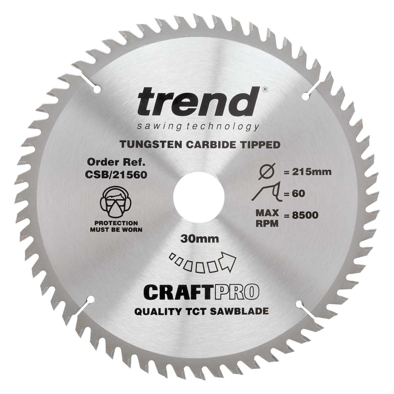 Trend CSB/21560 Trend Wood Circular Saw Blade 215mm x 30mm x 60T