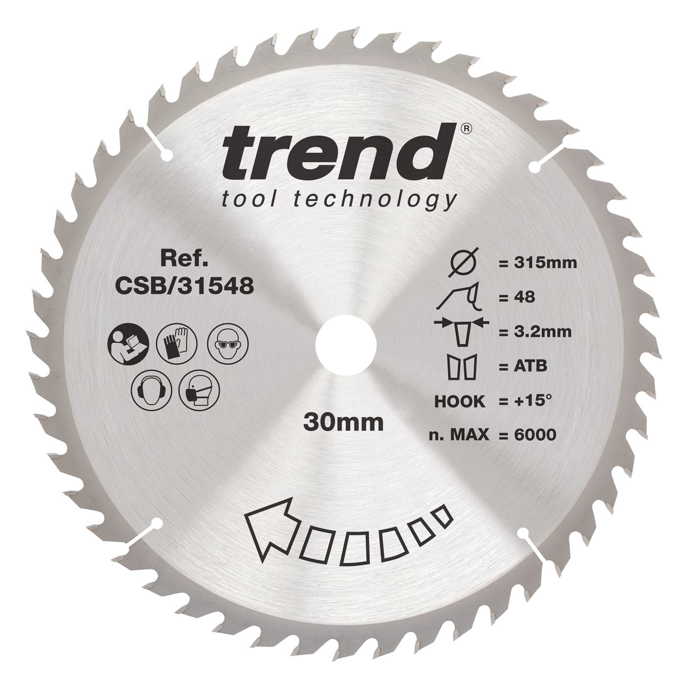 Trend CSB/31548 Trend Wood Circular Saw Blade 315mm x 30mm x 48T