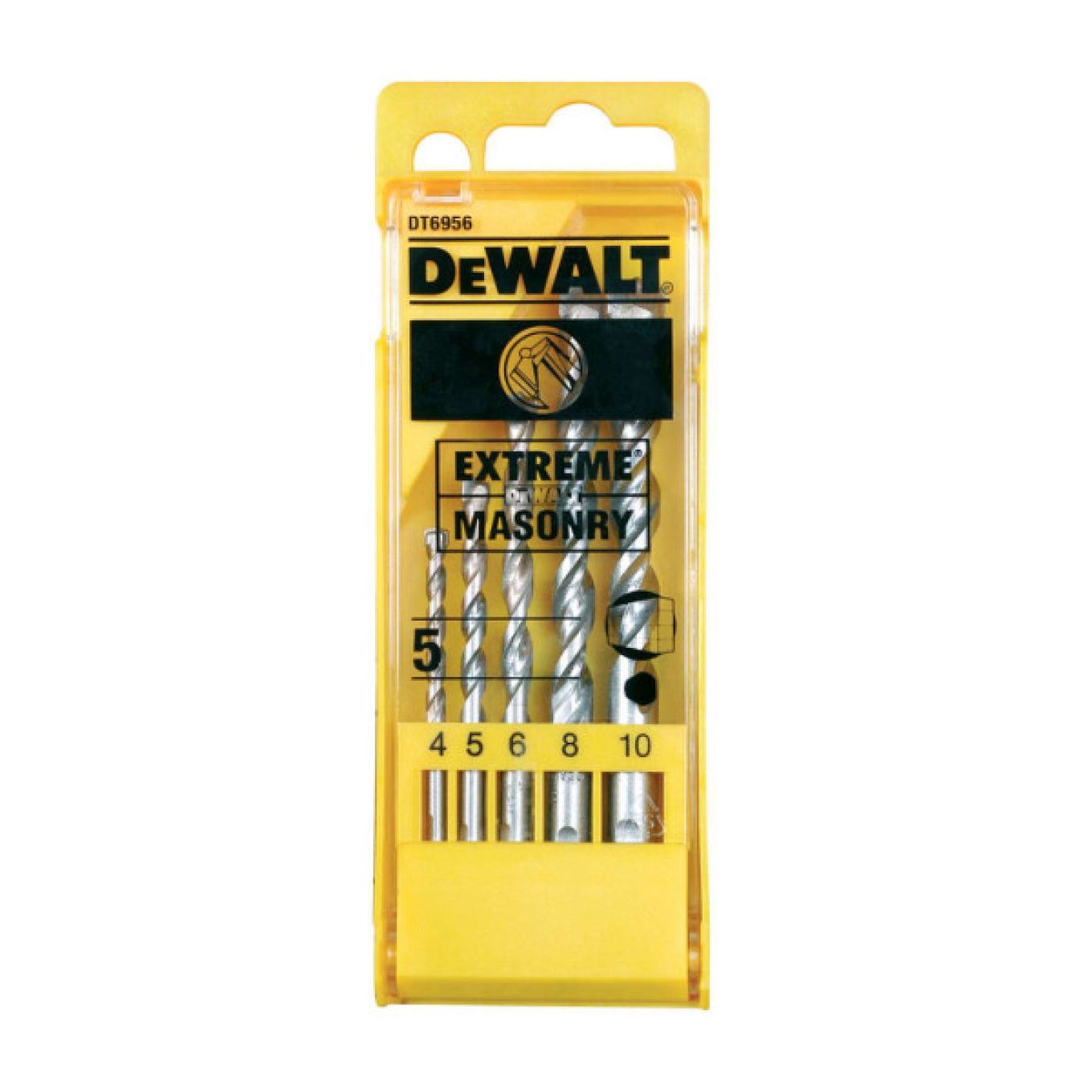 DeWalt DT6956 Extreme Masonry Drill Bit Set 5 Piece 4-10mm