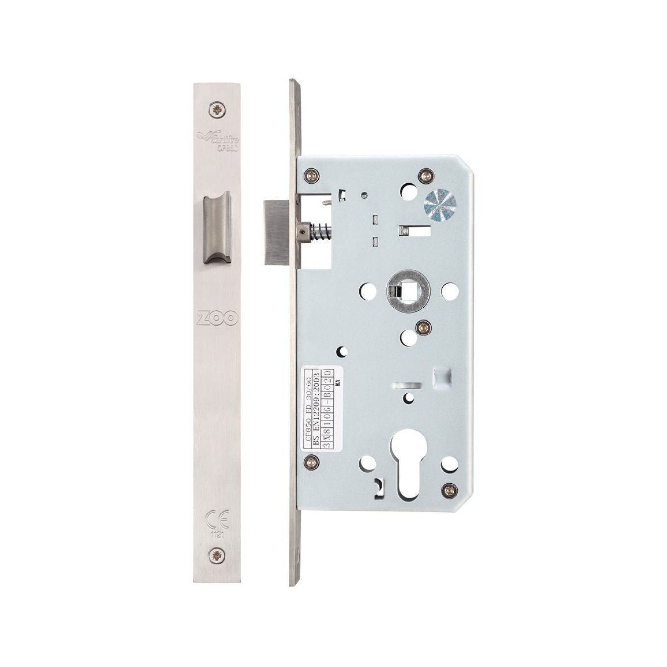 Din Latch - Backset 55mm