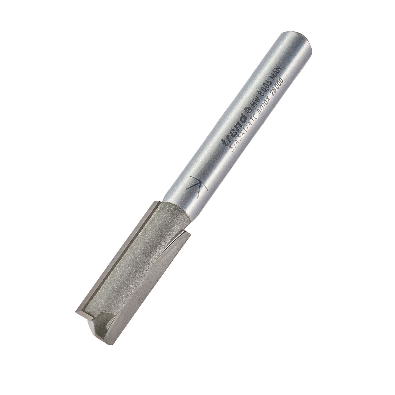 Trend 3/43X1/4TC Two flute cutter 8mm diameter