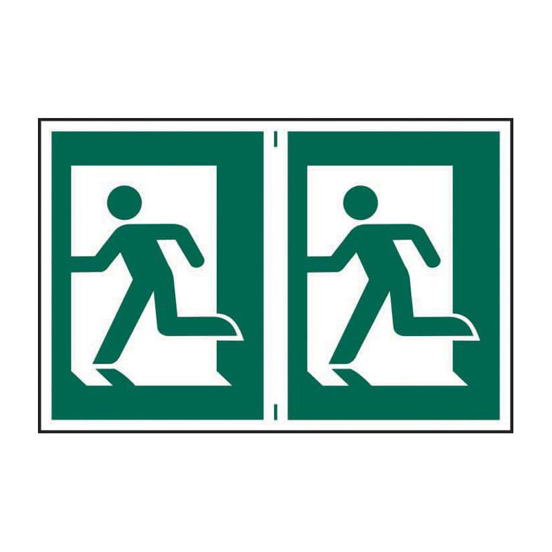 Safety Sign 1499 Man running left - 300 x 200mm