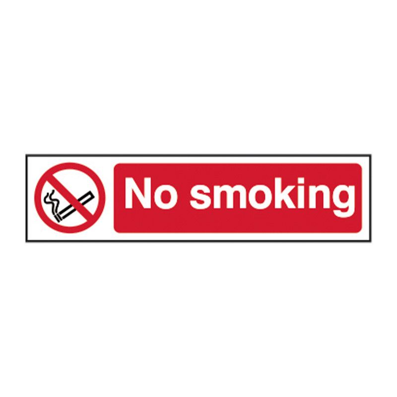 Safety Sign 5050 Recyclable 'No smoking' - 200 x 50mm