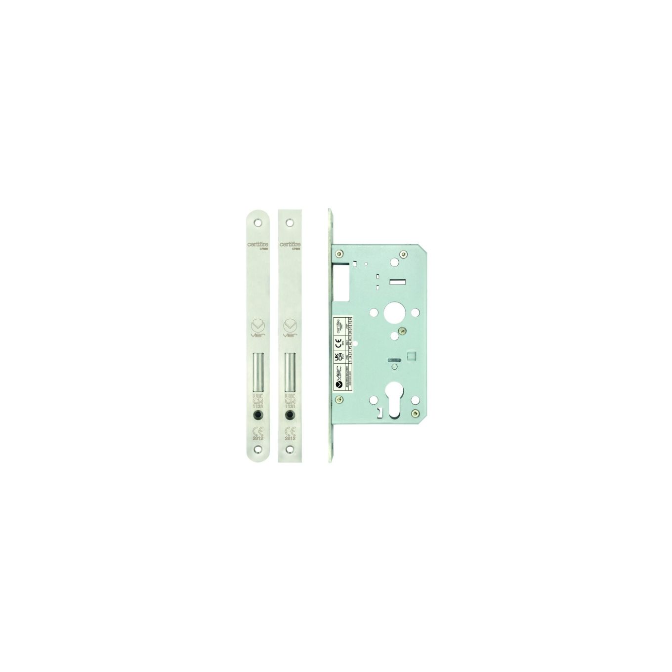 Din Euro Deadlock - Backset 60mm