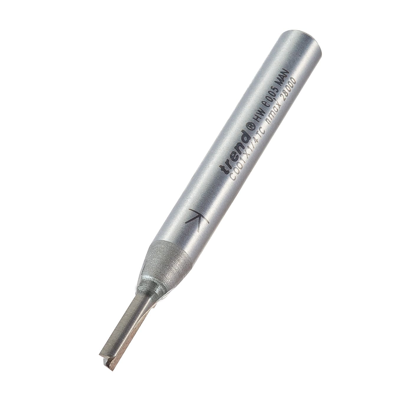 Trend C001X1/4TC Two Flute Cutter 3.2mm diameter