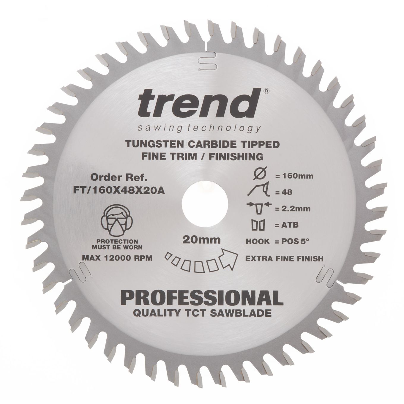 Trend FT/160X48X20A Trend Wood Circular Saw Blade 160mm x 20mm x 48T