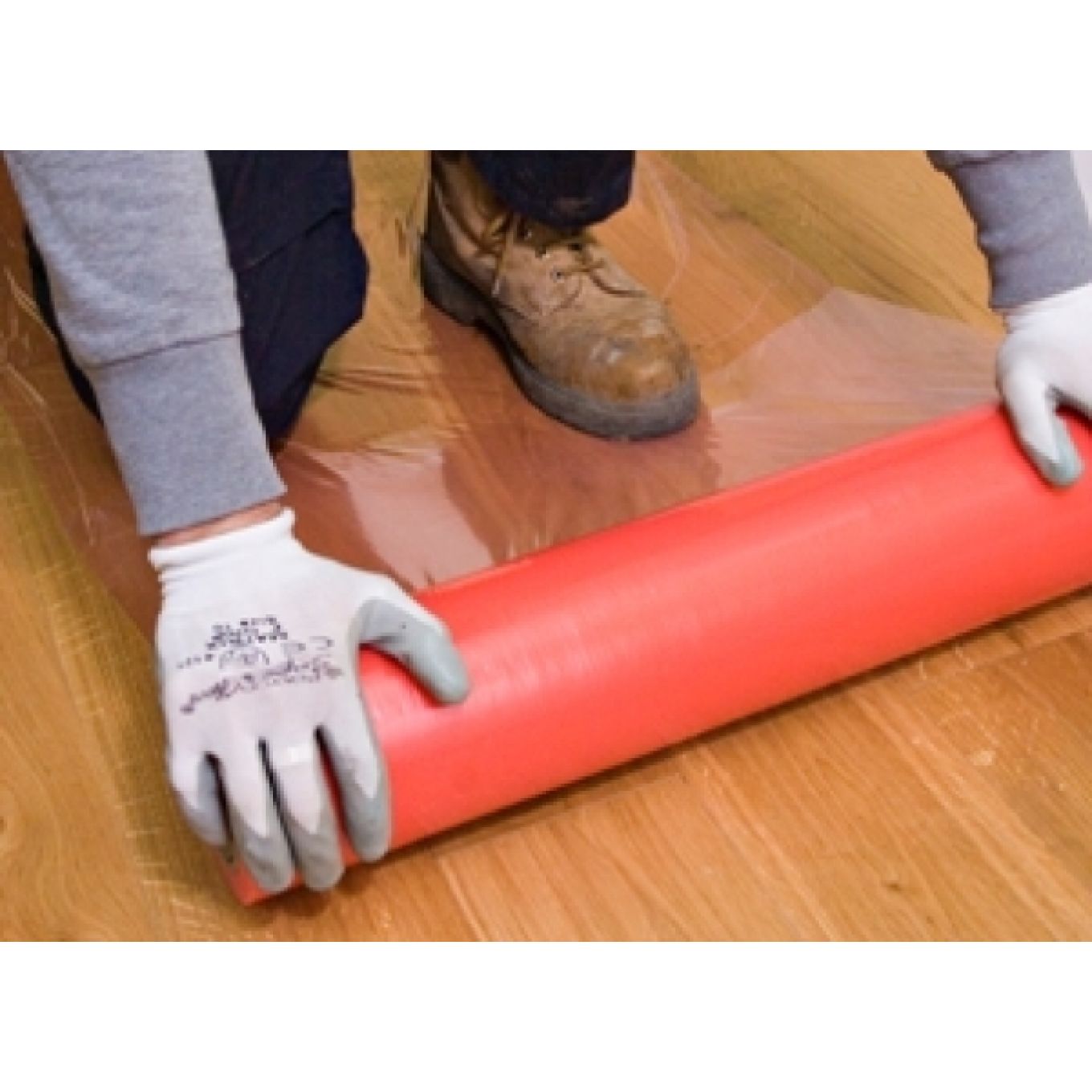 TacBac Red Self Adhesive Floor Protection (0.6m x 100m)