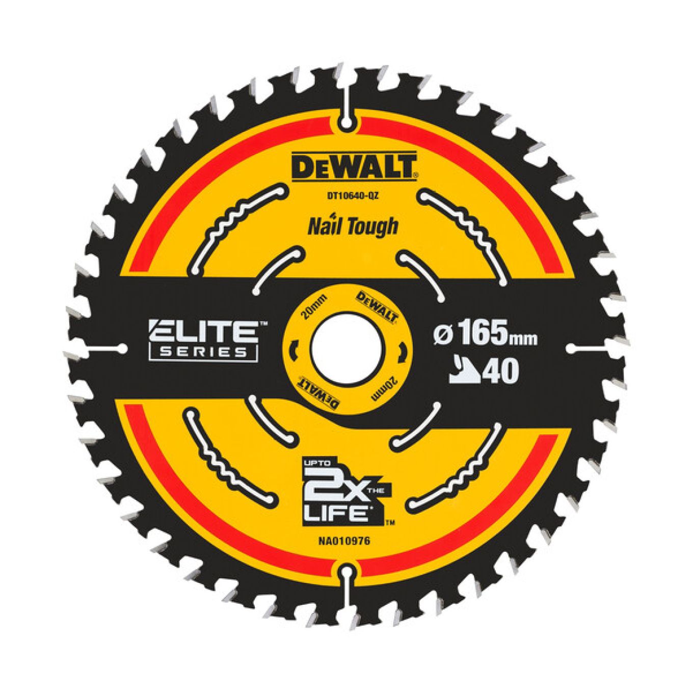 Dewalt EXTREME 165mm x 20mm 40T 2nd Fix Circular Saw Blade