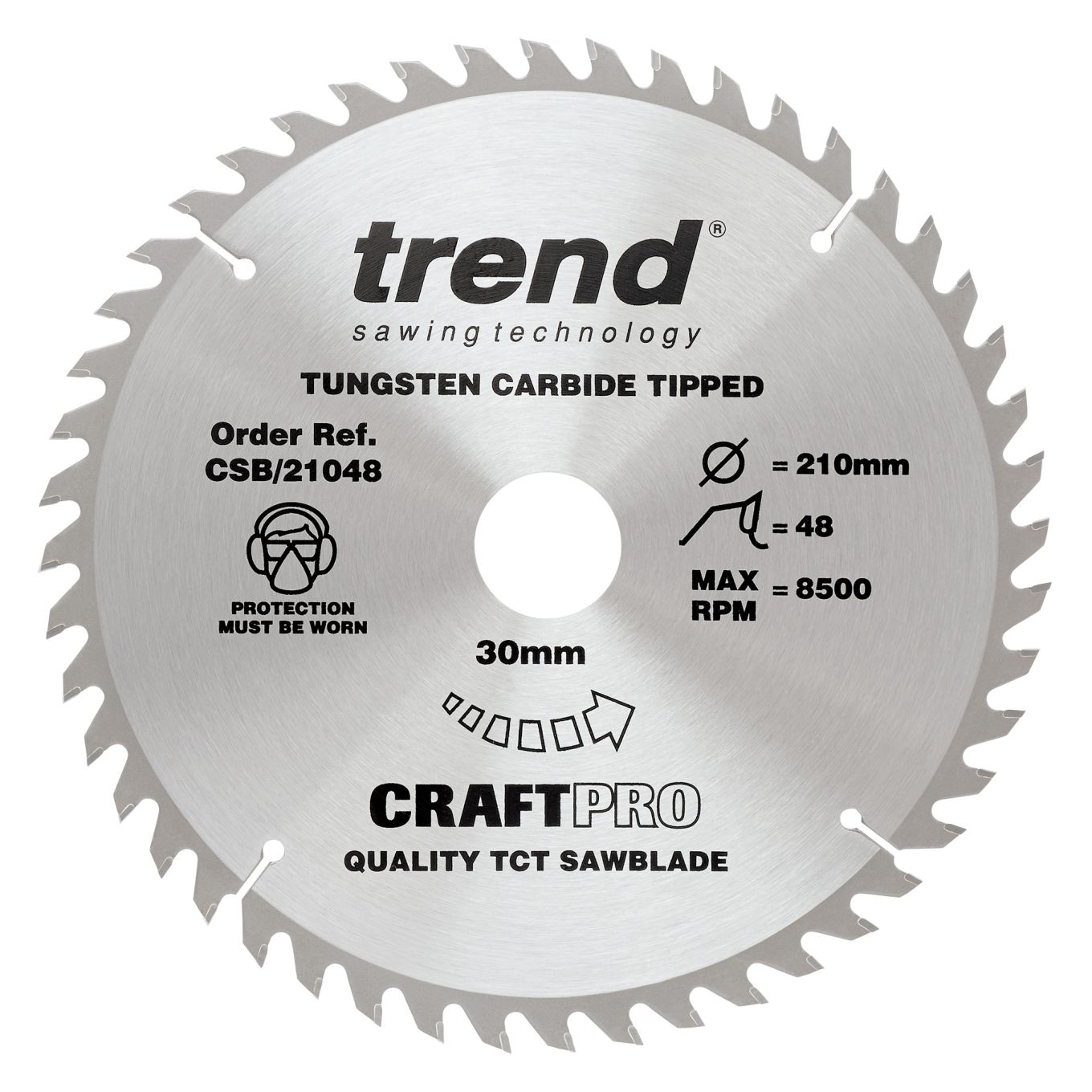 Trend CSB/21048 Trend Wood Circular Saw Blade 210mm x 30mm x 48T