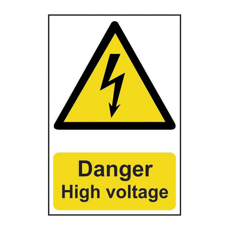 Safety Sign 0761 'Danger High Voltage' - 200 x 300mm