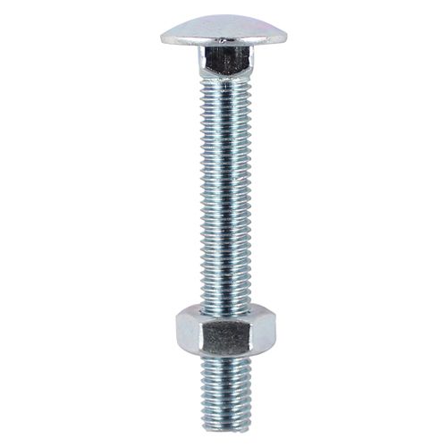 Timco Carriage Bolt & Hex Nut - BZP