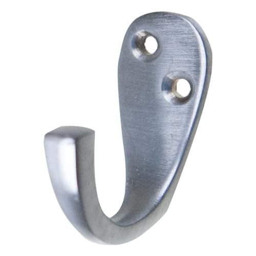 Victorian Double Wardrobe Hook - Satin Chome