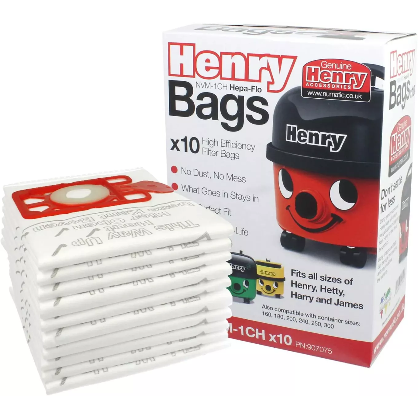 Henry Hoover Bags (Pack of 10)