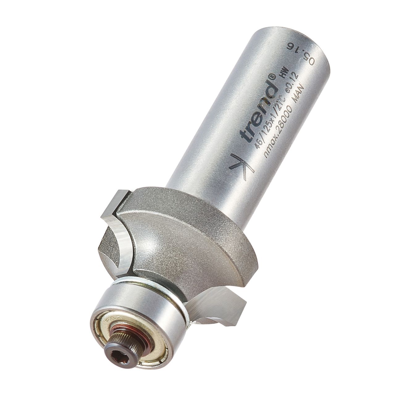 Trend 46/125X1/2TC Bearing guided ovolo cutter 6mm radius