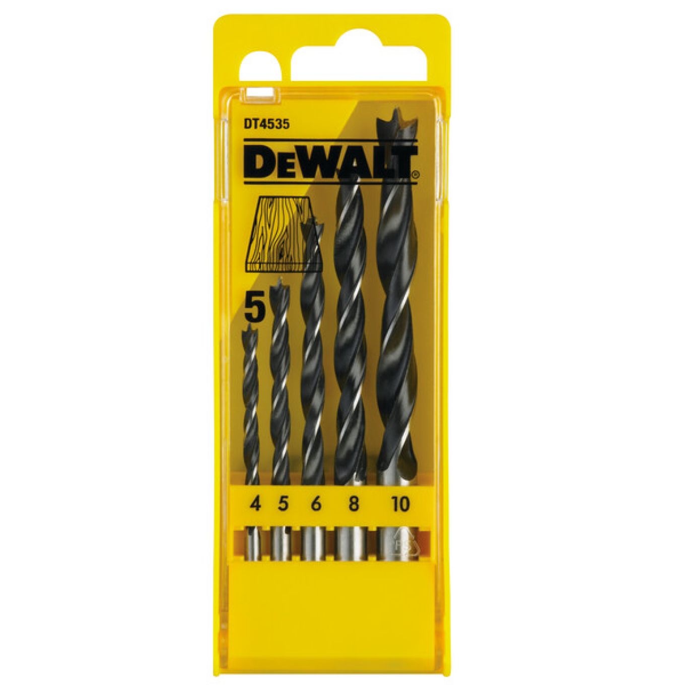 Dewalt Brad Point Wood Drill Bit Set (Pack of 5)