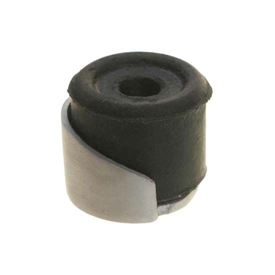 Shielded Door Stop - Satin Aluminium