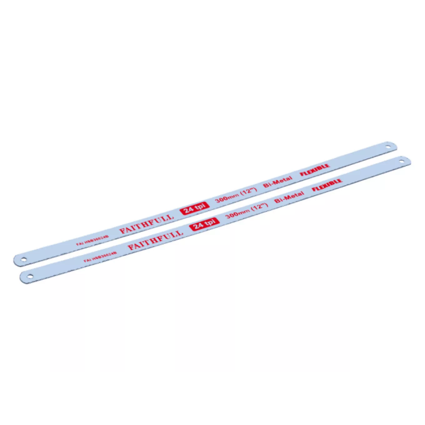 Faithfull Hacksaw Blades 300mm (12in) x 24 TPI (Pack 2)