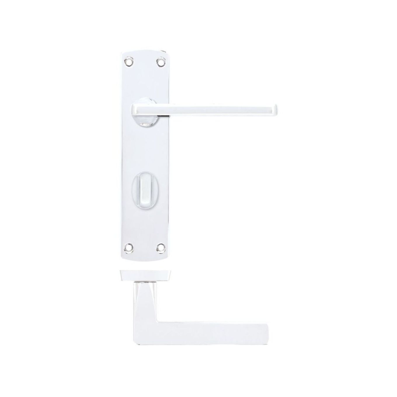 Zoo Hardware Leon Bathroom Lever Door Handle