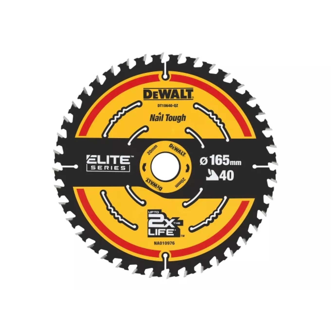 Dewalt ELITE™ Series Framing Circular Saw Blade 165 x 20mm x 40T