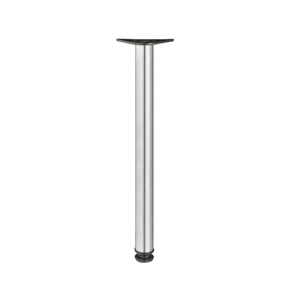 Polished Chrome Adjustable Tubular Table Leg