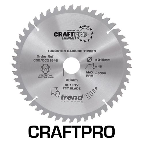 Trend CSB/CC21548 Trend Wood Mitre Saw Blade 215mm x 30mm x 48T