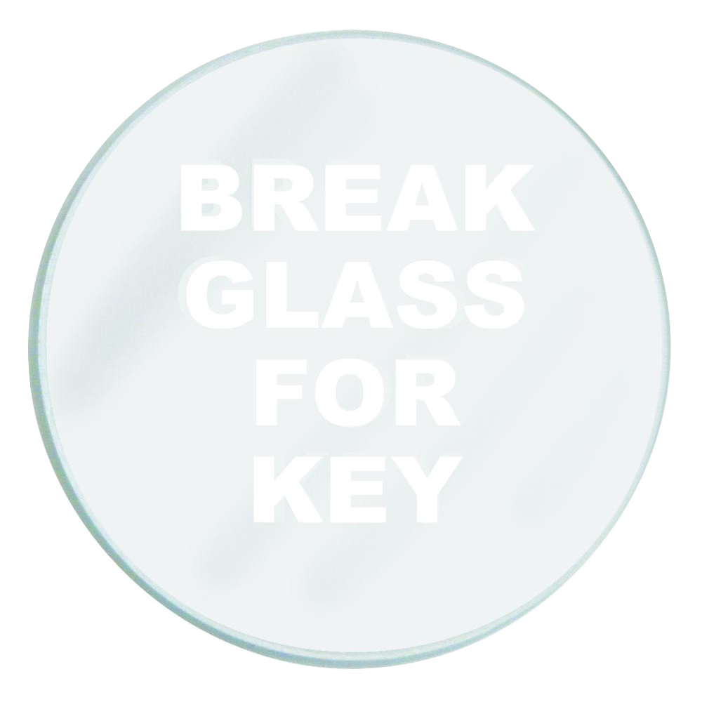 GLENDENNING Spare Glass To Suit Emergency Key Box - Glass