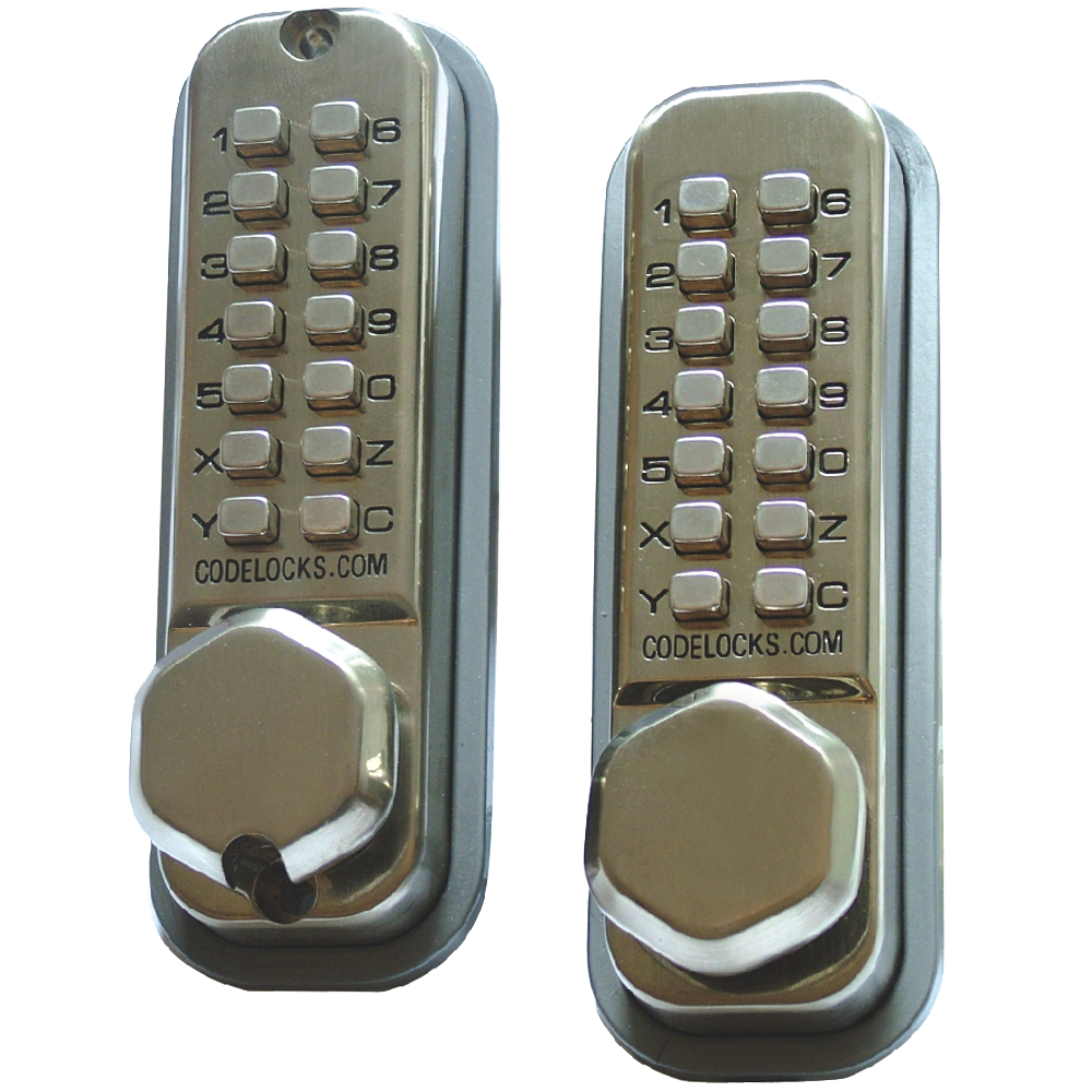 CODELOCKS CL290 Back To Back Digital Lock - CL290 Satin Stainless Steel